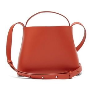 Aesther Ekme Sac Mini Leather Crossbody Orange